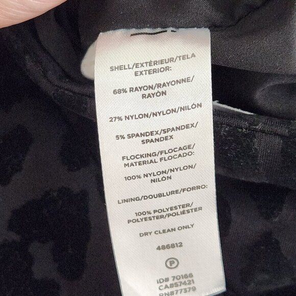 Ann Taylor Black Leopard Print Pencil Skirt Size OP - Picture 7 of 7